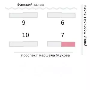 2-к кв. Санкт-Петербург Морская миля жилой комплекс (48.63 м) - Фото 1
