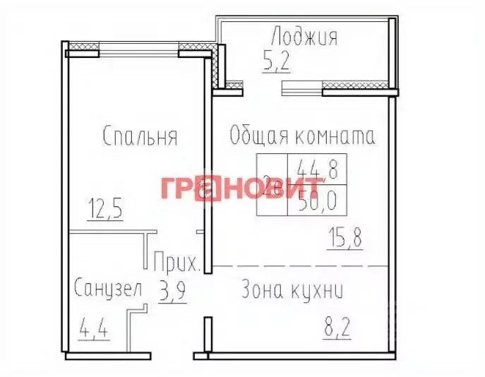 2-к кв. Новосибирская область, Новосибирский район, Мичуринский ... - Фото 1