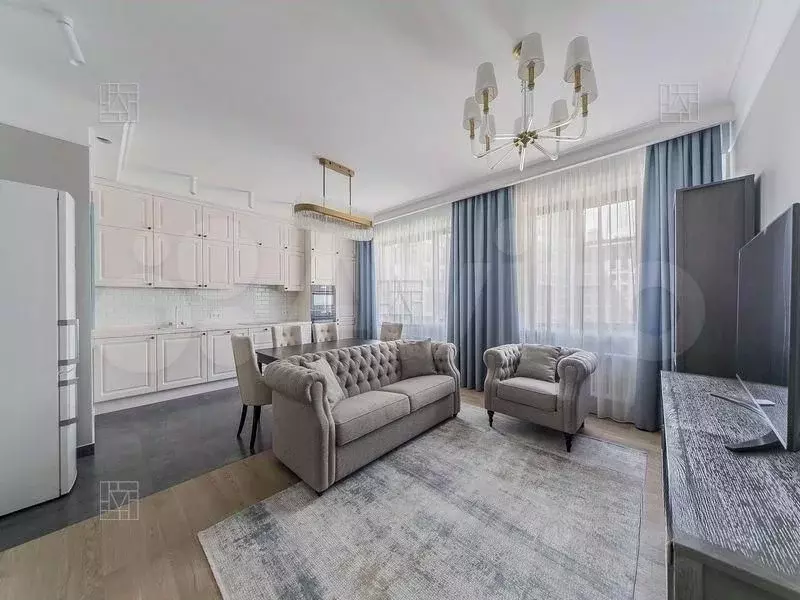 2-к. квартира, 70 м, 7/17 эт. - Фото 1