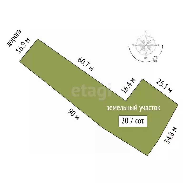 Участок в Ярославская область, Ярославский муниципальный округ, д. ... - Фото 2