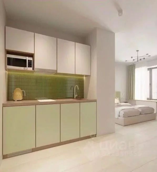 Студия Санкт-Петербург Коломяжский просп., 4 (19.2 м) - Фото 1