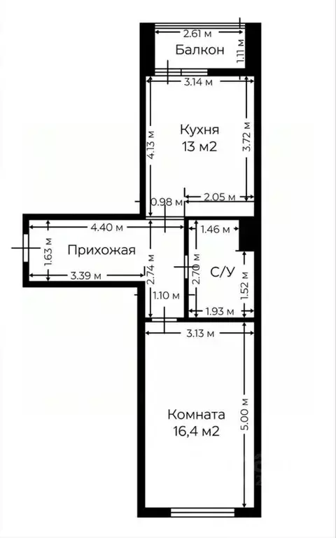 1-к кв. Московская область, Видное бул. Зеленые аллеи, 10 (41.8 м) - Фото 2