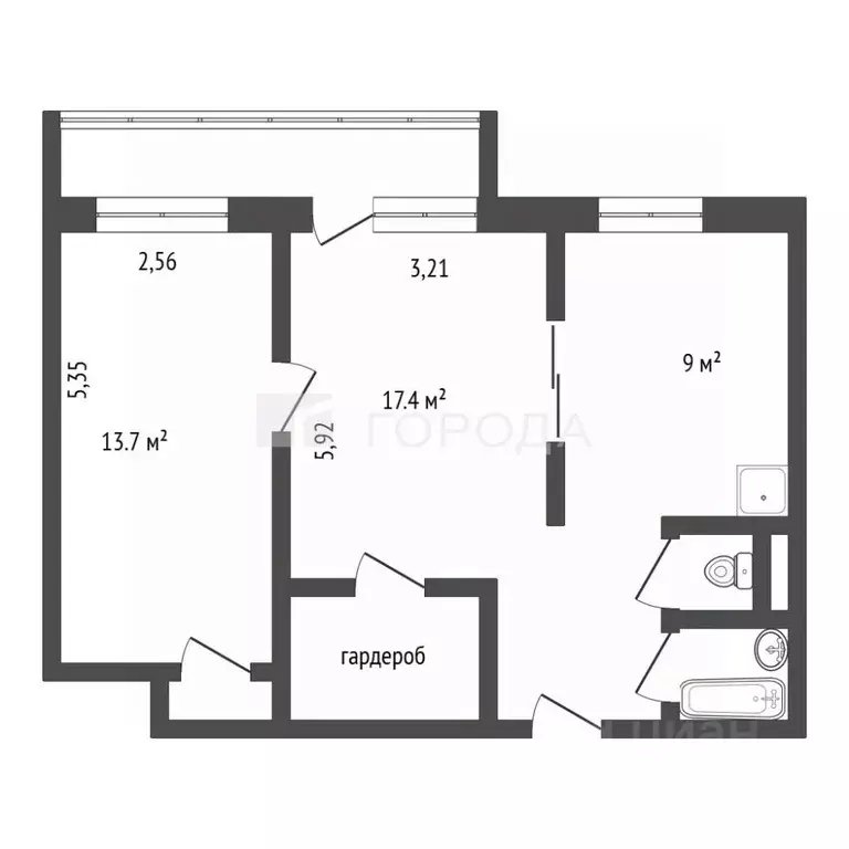 2-к кв. Москва Ленинский просп., 130К2 (47.1 м) - Фото 2