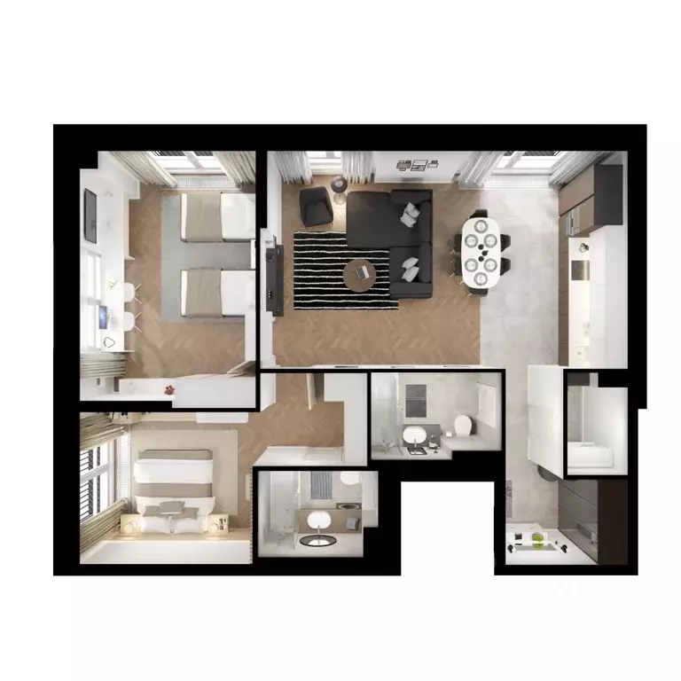 2-к кв. Москва Барклая 6 жилой комплекс, к6 (88.3 м) - Фото 2