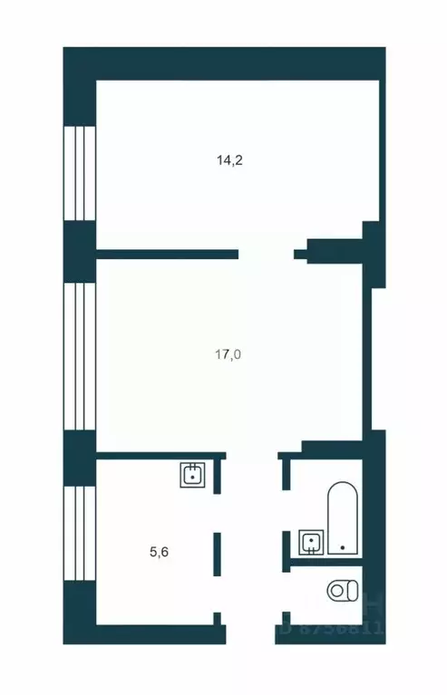 2-к кв. Новосибирская область, Новосибирск Красный просп., 51/4 (44.2 ... - Фото 2