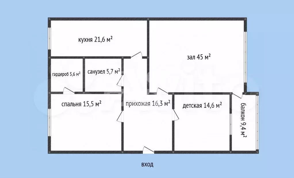 3-к. квартира, 132 м, 5/5 эт. - Фото 0