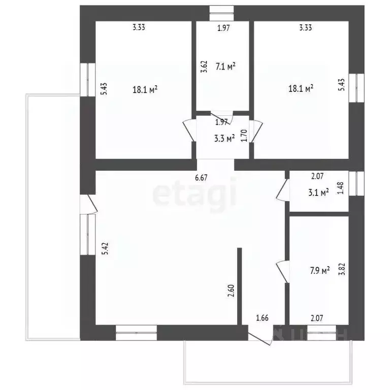 Дом в Тюменская область, с. Нижняя Тавда ул. Липовая (100 м) - Фото 2