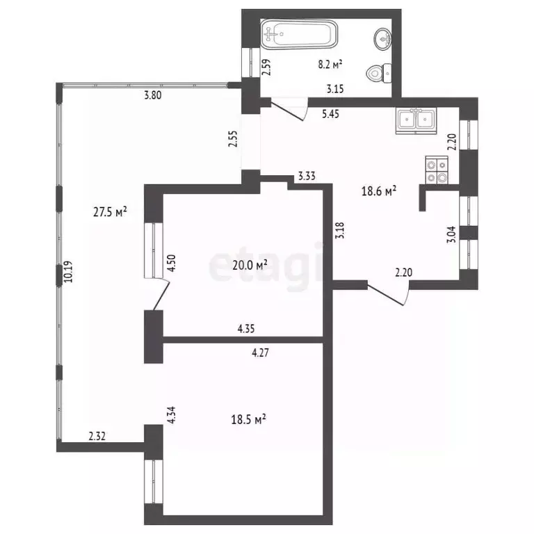 2-к кв. Крым, Ялта ул. Кирова, 151 (93.0 м) - Фото 2