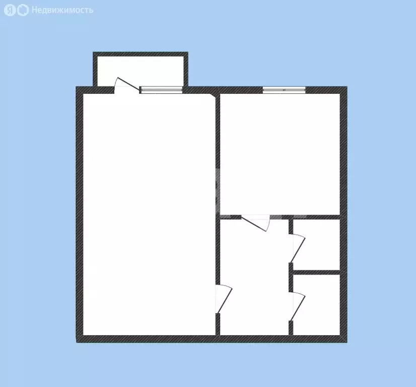 1-комнатная квартира: Губкин, улица Кирова, 43В (37.6 м) - Фото 2