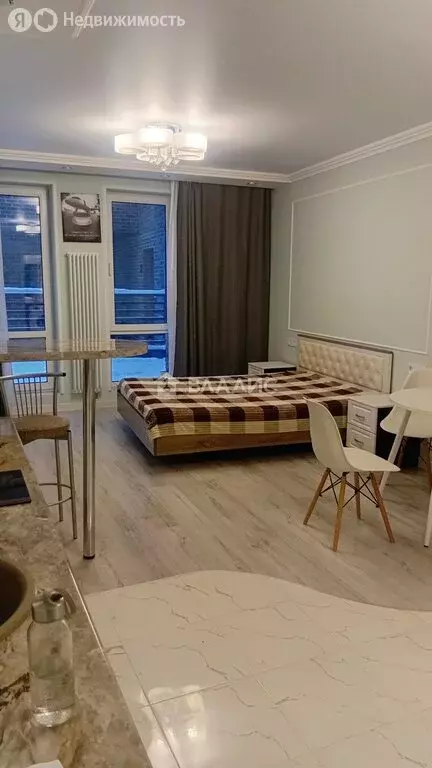 Квартира-студия: посёлок Стрельна, Красносельское шоссе, 22 (34 м) - Фото 1
