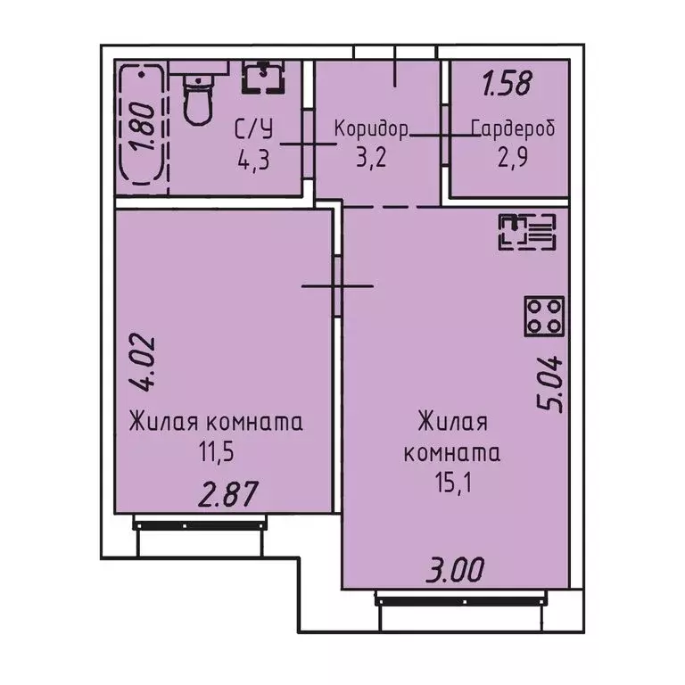 1-комнатная квартира: иркутск, култукская улица, 16 (37 м) - Фото 0