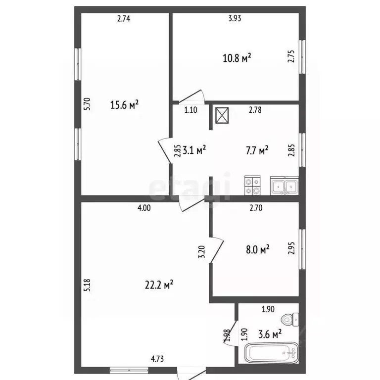 Дом в Калужская область, Мосальский район, д. Савино Центральная ул. ... - Фото 2