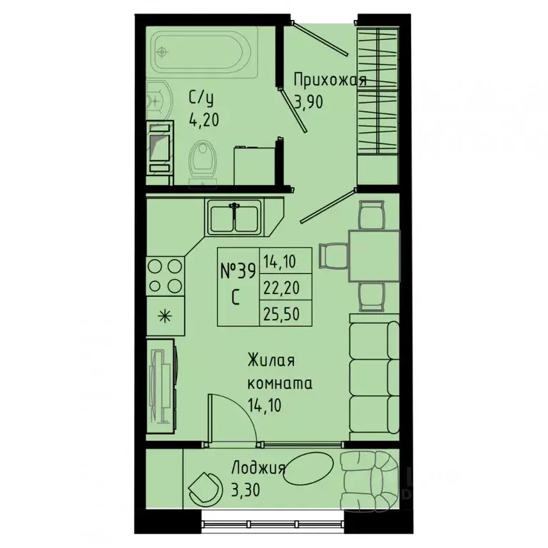 Студия Ленинградская область, Коммунар г. Гатчинский муниципальный ... - Фото 1