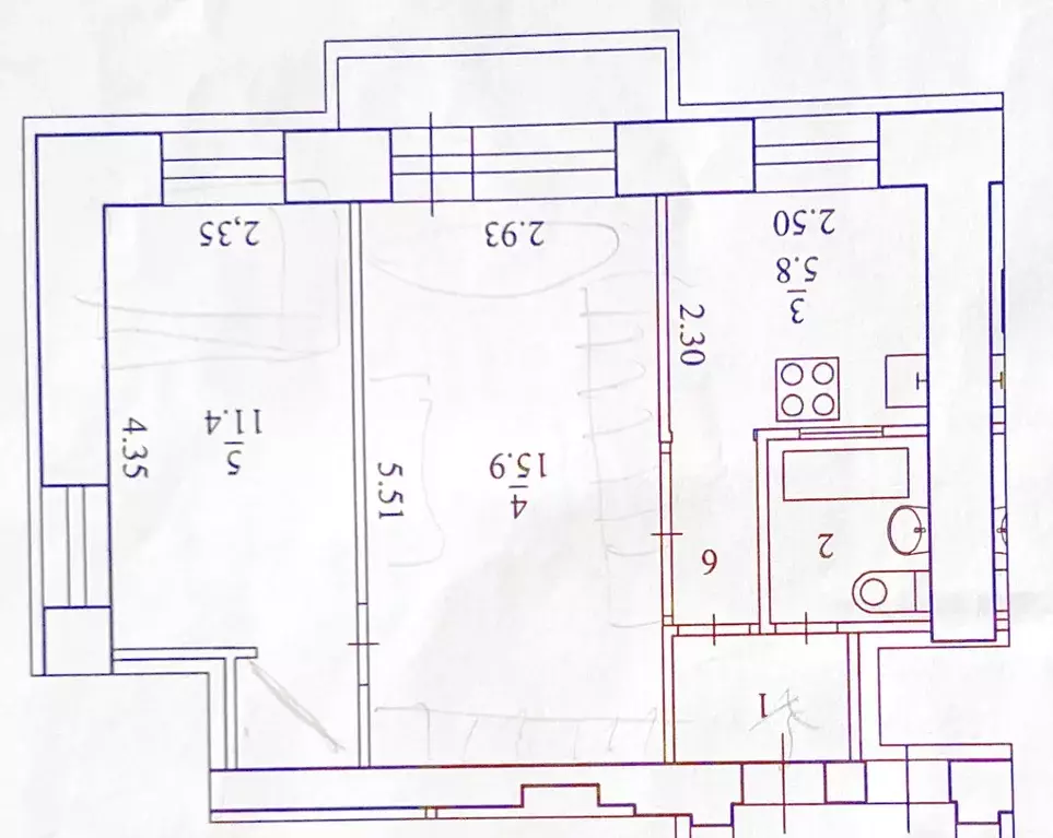 2-к кв. Архангельская область, Архангельск Троицкий просп., 140к1 ... - Фото 2
