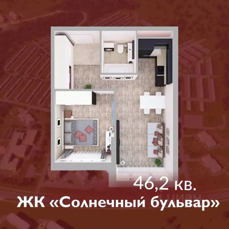 1-к кв. Кемеровская область, Кемерово Лесная Поляна жилрайон, ... - Фото 0