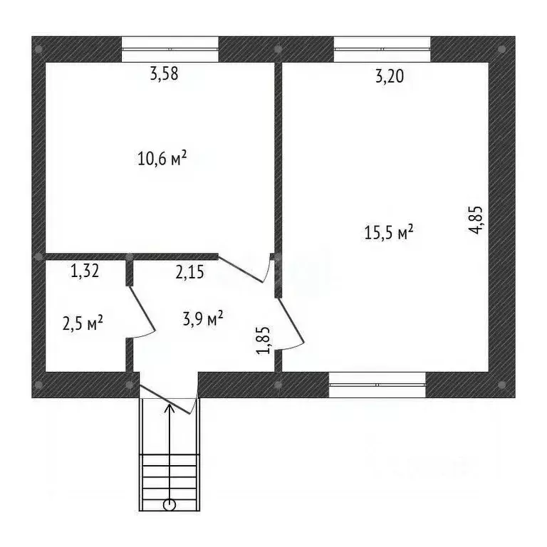Дом в Башкортостан, Давлеканово ул. Маршала Жукова, 2А (32 м) - Фото 1