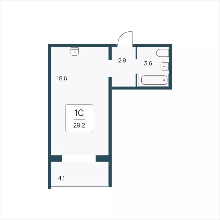 Квартира-студия: Новосибирск, Кедровая улица, 80/3 (29.2 м) - Фото 0