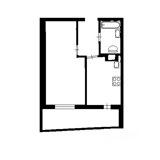 1-к кв. Ленинградская область, Мурино Всеволожский район, бул. ... - Фото 2