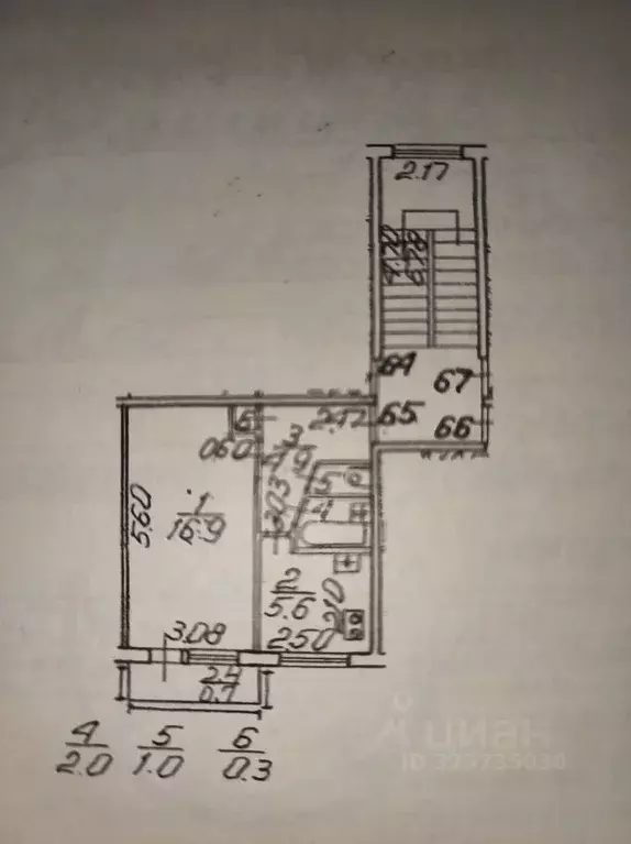 1-к кв. Санкт-Петербург просп. Народного ополчения, 179 (31.0 м) - Фото 2