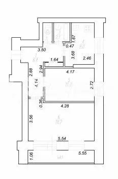 2-к. квартира, 50 м, 6/12 эт. - Фото 0