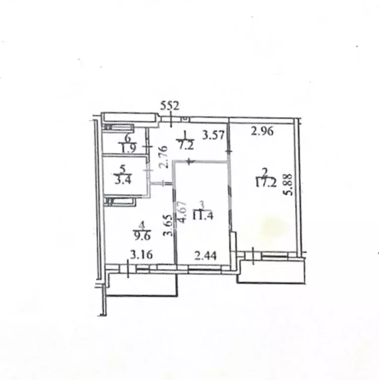 2-комнатная квартира: Новосибирск, улица Бородина, 56 (50.7 м) - Фото 0