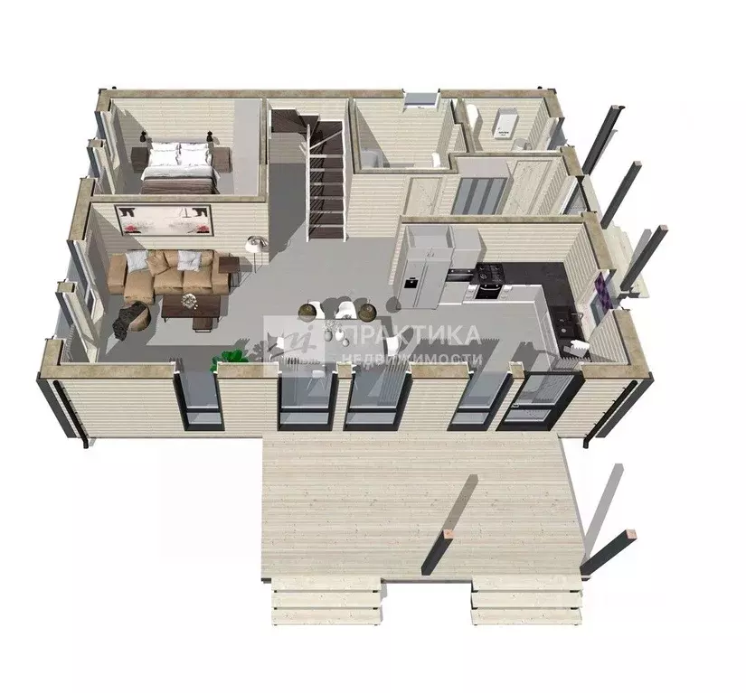 Дом в Москва Марушкинское поселение, д. Акиньшино, ул. Акиньшинская ... - Фото 2