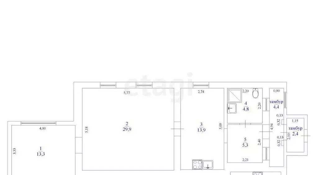 Дом в Ульяновск, улица Богданова (74 м) - Фото 1