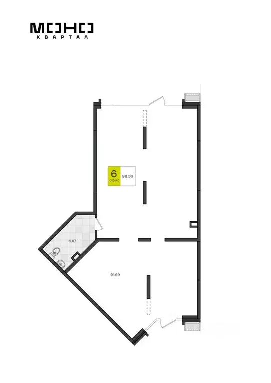 Помещение свободного назначения в Краснодарский край, Краснодар пос. ... - Фото 1