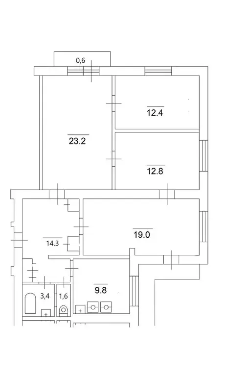 Продаётся 4-к квартира, 97.1 м - Фото 0