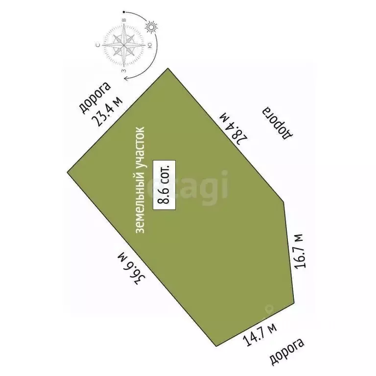 Участок в Крым, Симферопольский район, Трудовское с/пос, ... - Фото 2