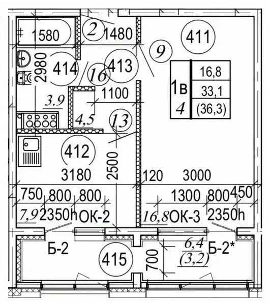 1-к кв. Камчатский край, Елизовский муниципальный округ, пос. ... - Фото 1