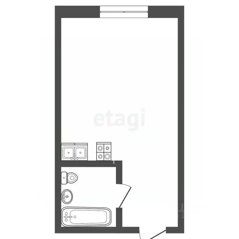 Студия Кемеровская область, Кемерово Ленинградский просп., 5 (23.0 м) - Фото 2