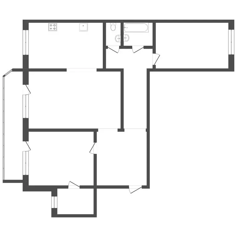 3-комнатная квартира: Тюмень, улица Пермякова, 69к1 (93 м) - Фото 0