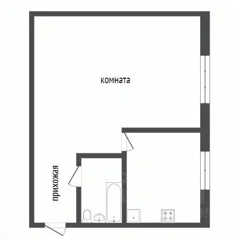 1-к кв. Бурятия, Улан-Удэ 102-й мкр, ул. Ринчино, 11 (29.0 м) - Фото 1