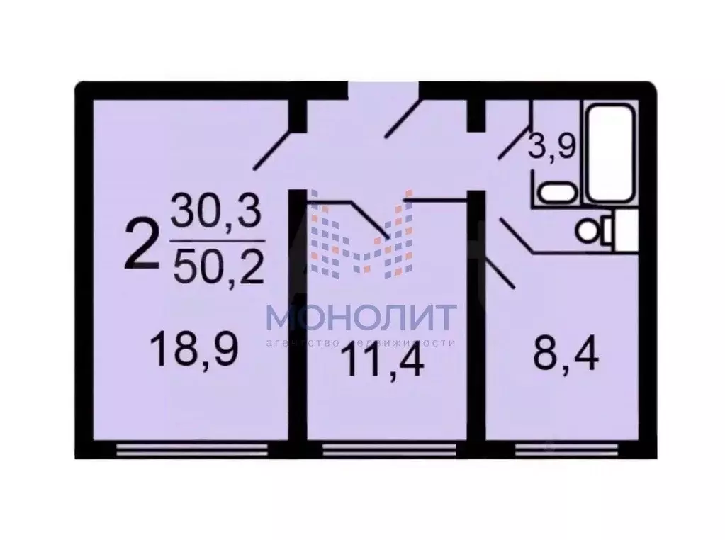 Комната Москва ул. Адмирала Лазарева, 40 (18.9 м) - Фото 1