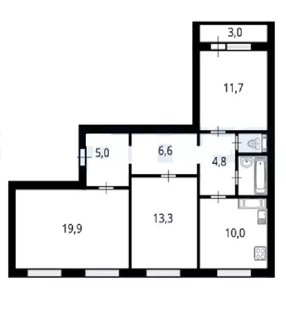 Продаётся 3-к квартира, 75 м - Фото 0
