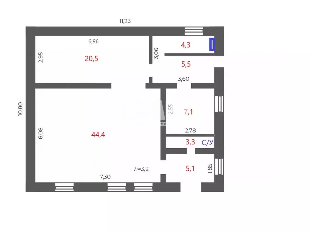 Помещение свободного назначения (90.2 м) - Фото 2