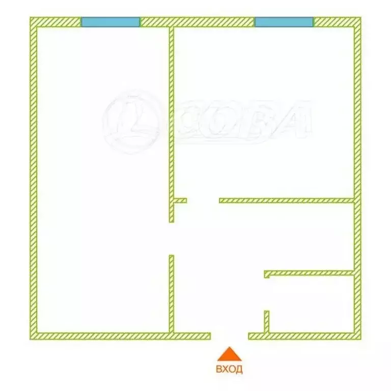 2-комнатная квартира: Тюмень, Олимпийская улица, 30 (33.8 м) - Фото 1