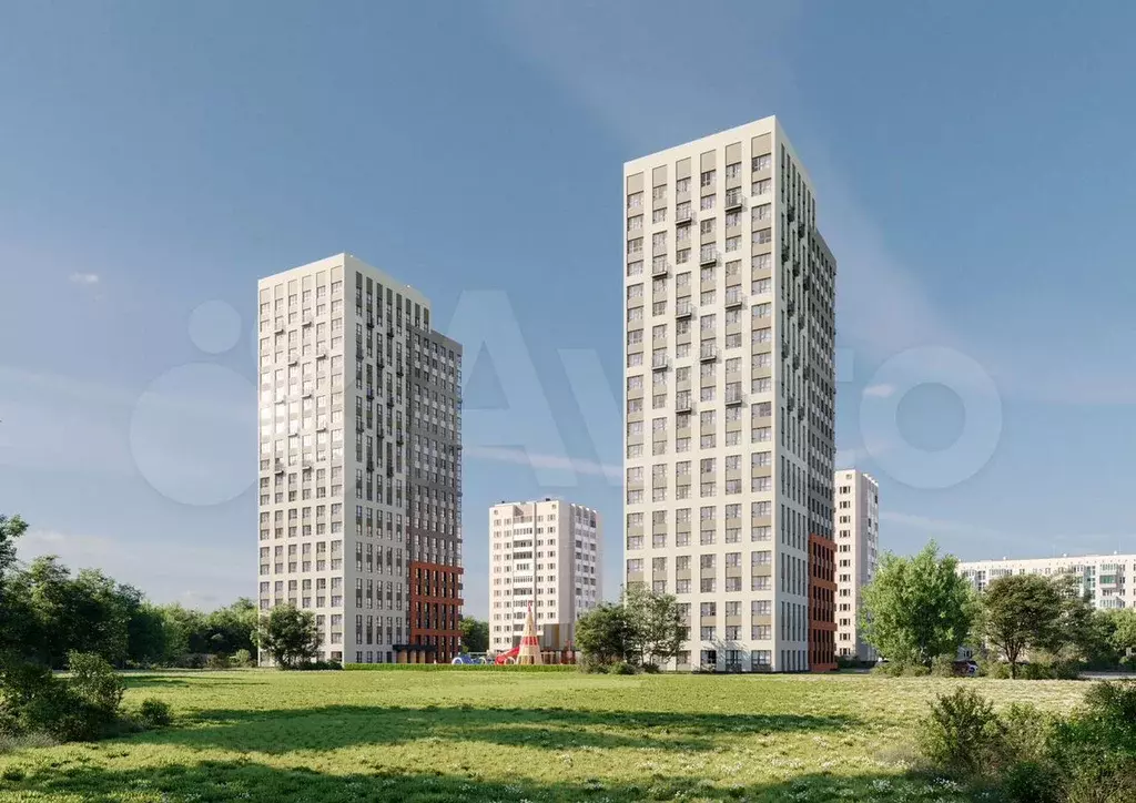 1-к. квартира, 26,4 м, 4/21 эт. - Фото 1