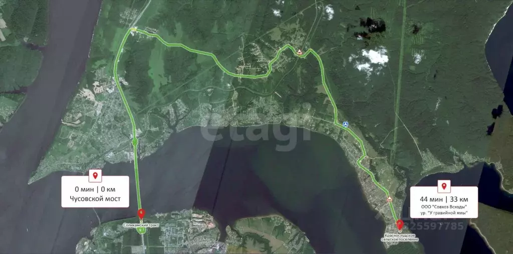 Участок в Пермский край, Добрянский муниципальный округ, д. Гари  ... - Фото 2