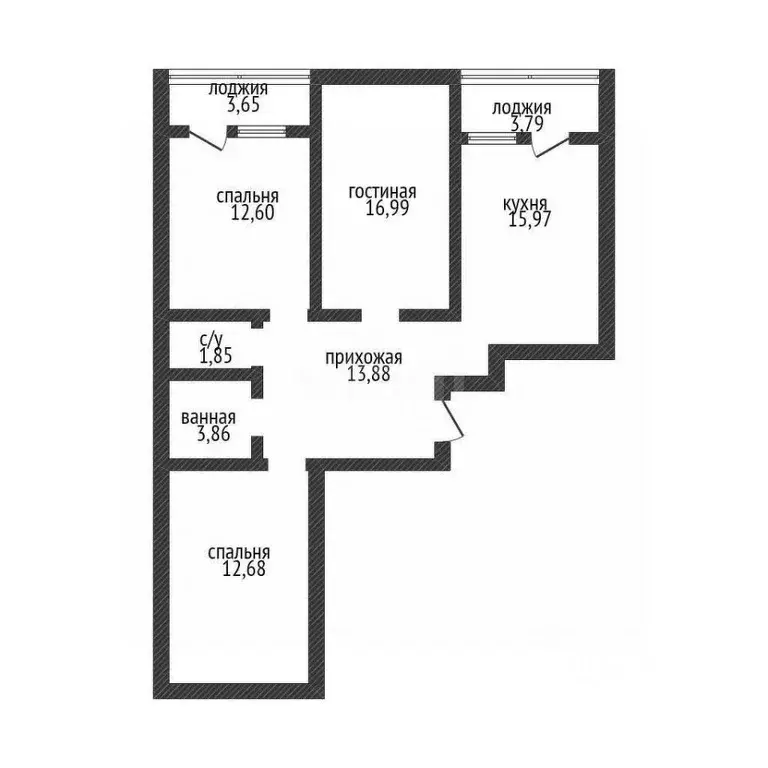 3-к кв. Краснодарский край, Краснодар ул. Григория Булгакова, 7к1 ... - Фото 1