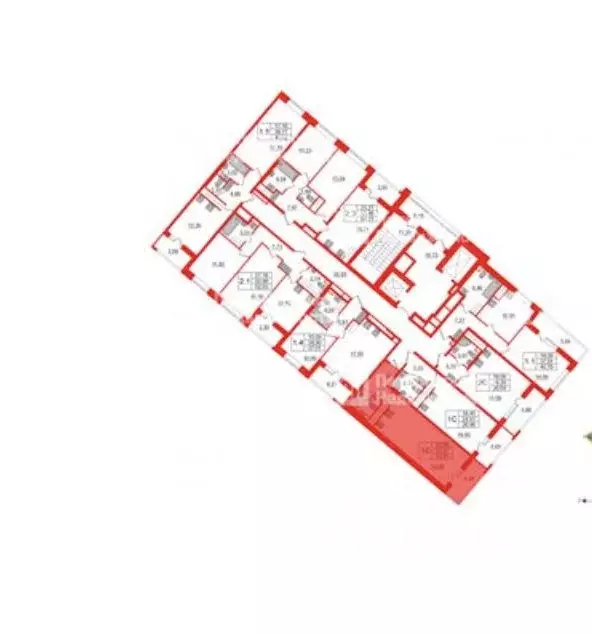 Студия Санкт-Петербург Дальневосточный просп., 23 (31.2 м) - Фото 2