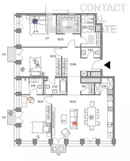 4-комнатная квартира: Москва, улица Костикова, 4к5 (136 м) - Фото 0