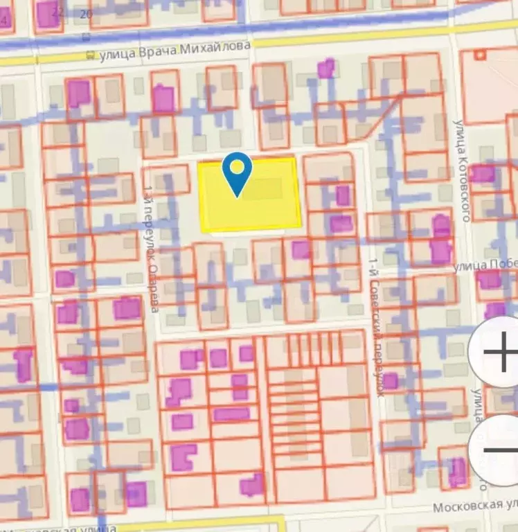 Участок в Ульяновская область, Ульяновск пер. 1-й Огарева, 22 (27.91 ... - Фото 1