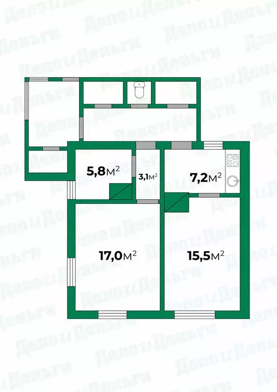 Дом в Киров, Фестивальная улица, 51 (48.6 м) - Фото 2