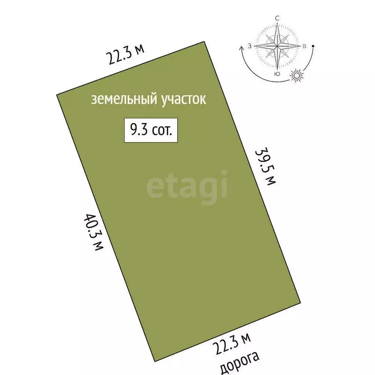 Участок в Кострома, посёлок Волжский (9.28 м) - Фото 1