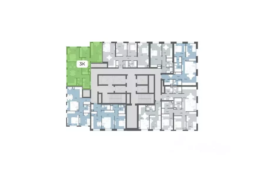 3-к кв. Москва Ультима Сити жилой комплекс (76.2 м) - Фото 2