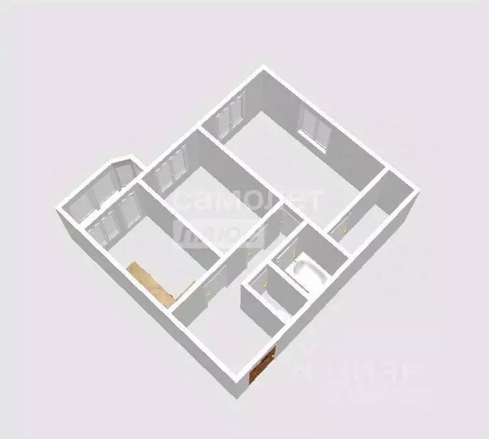 2-к кв. Брянская область, Брянск ул. Дуки, 59/11 (70.0 м) - Фото 2