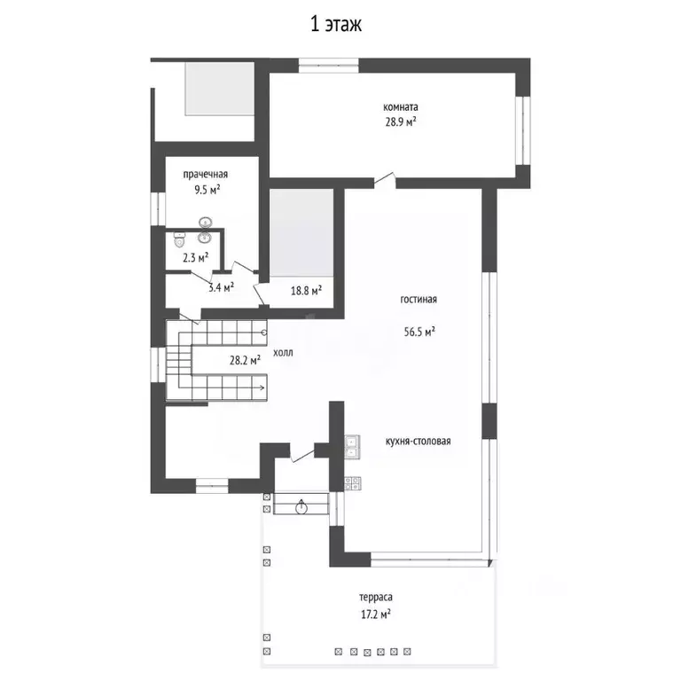 Дом в Тюменская область, Тюменский муниципальный округ, с. Кулига ул. ... - Фото 2