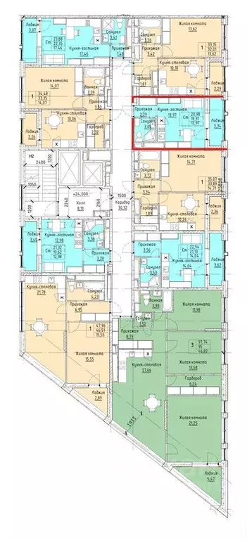 Студия Санкт-Петербург Планерная ул., 89 (22.0 м) - Фото 0